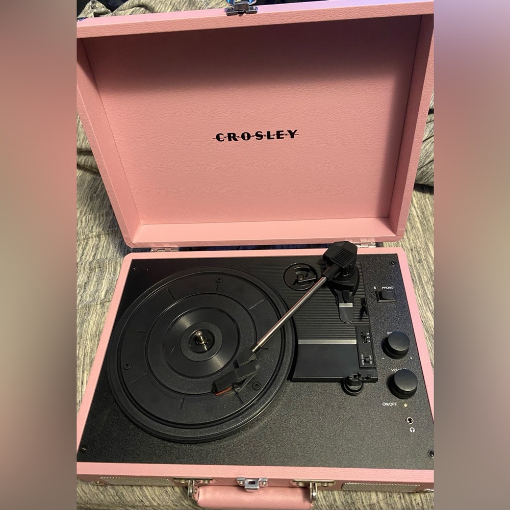 Crosley Pink Portable Turntable